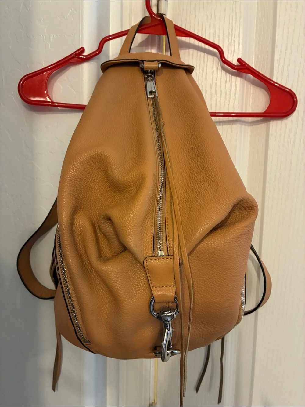 Rebecca Minkoff Caramel Tan Pebbled Leather Backpack